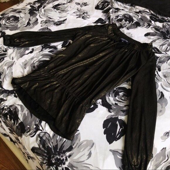 *Jones New York Keyhole Metallic Blouse - Picture 1 of 7
